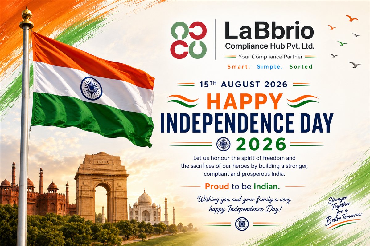 Happy Independence Day, 15th August 2026 — from LaBbrio Compliance Hub